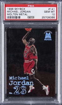 1998-99 Skybox Molten Metal #141 Michael Jordan - PSA GEM MT 10